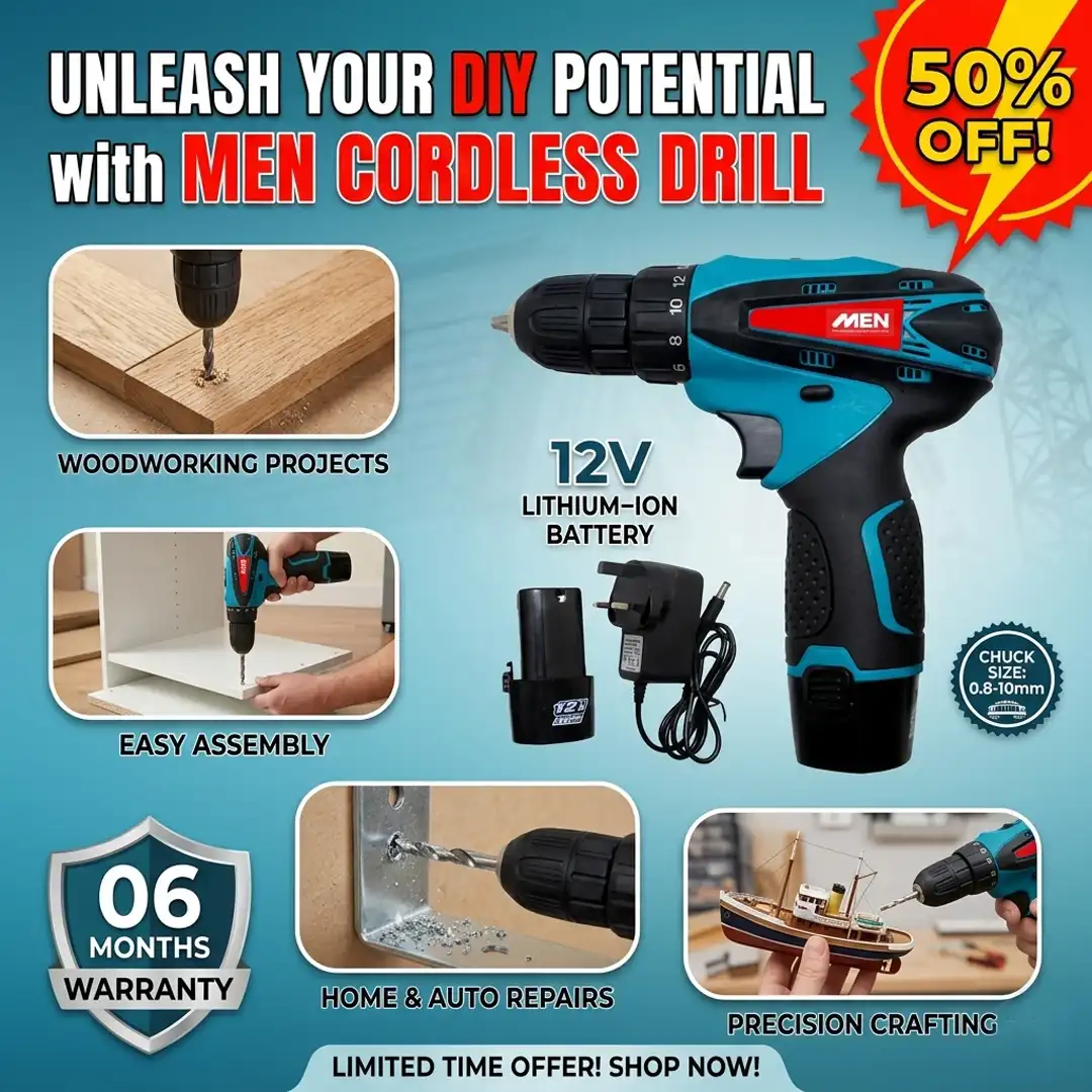 MEN Lithium Iron Battery Cordless Drill
